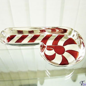 NWT $39.99 Godinger Crystal silver plated dish